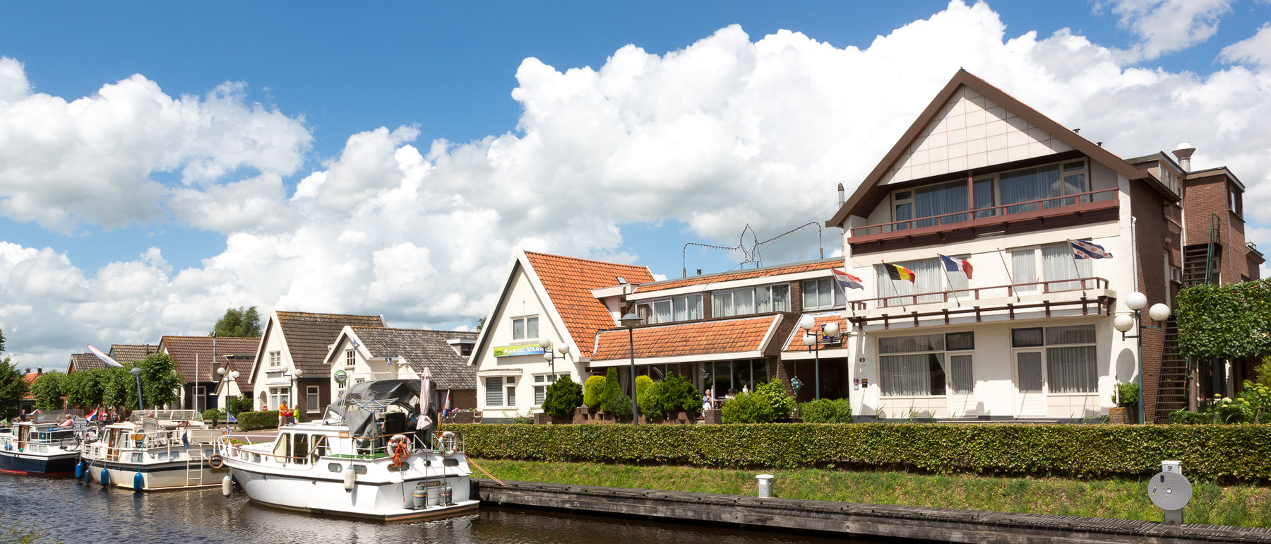 Hotel aan de Vaart in Appelscha. 